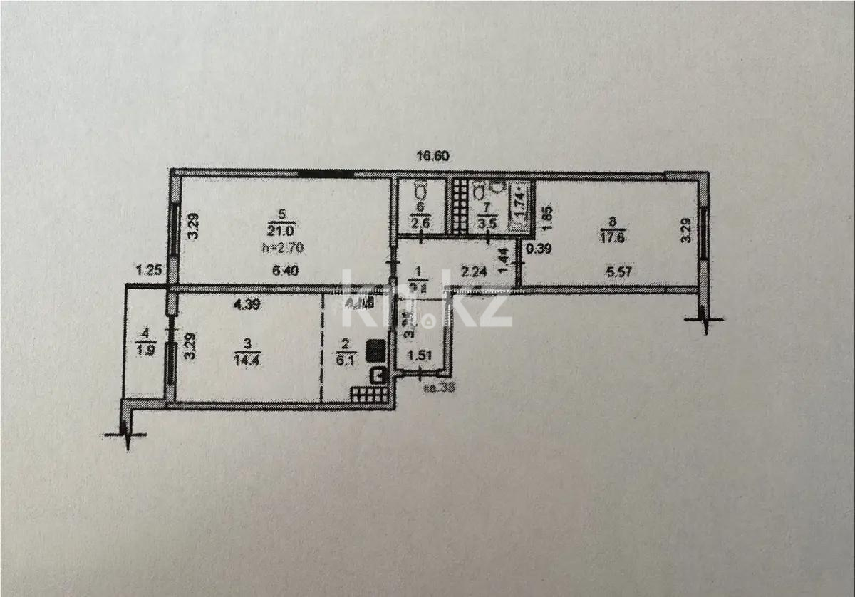 Продажа 3-комнатной квартиры, 76.2 м² в Алматы - фото 7