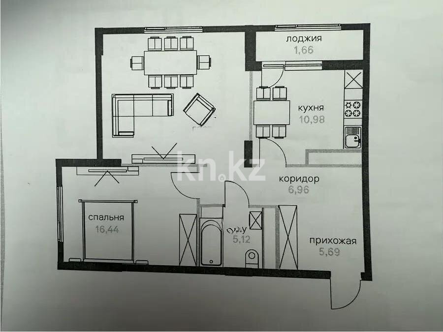 Продажа 2-комнатной квартиры, 70 м² в Астане