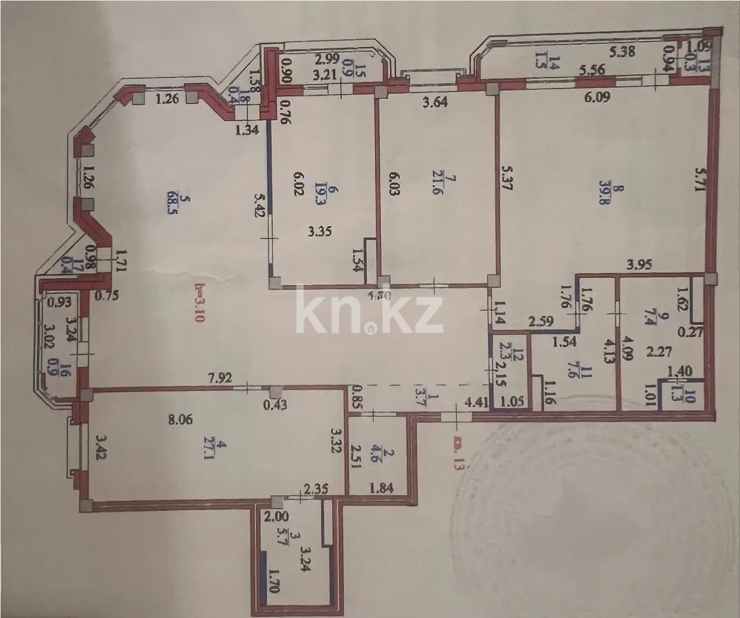Продажа 4-комнатной квартиры, 213 м² в Астане - фото 6