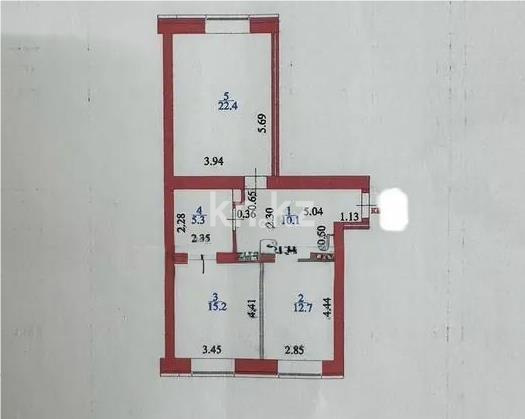 Продажа 2-комнатной квартиры, 66 м² в Астане - фото 2