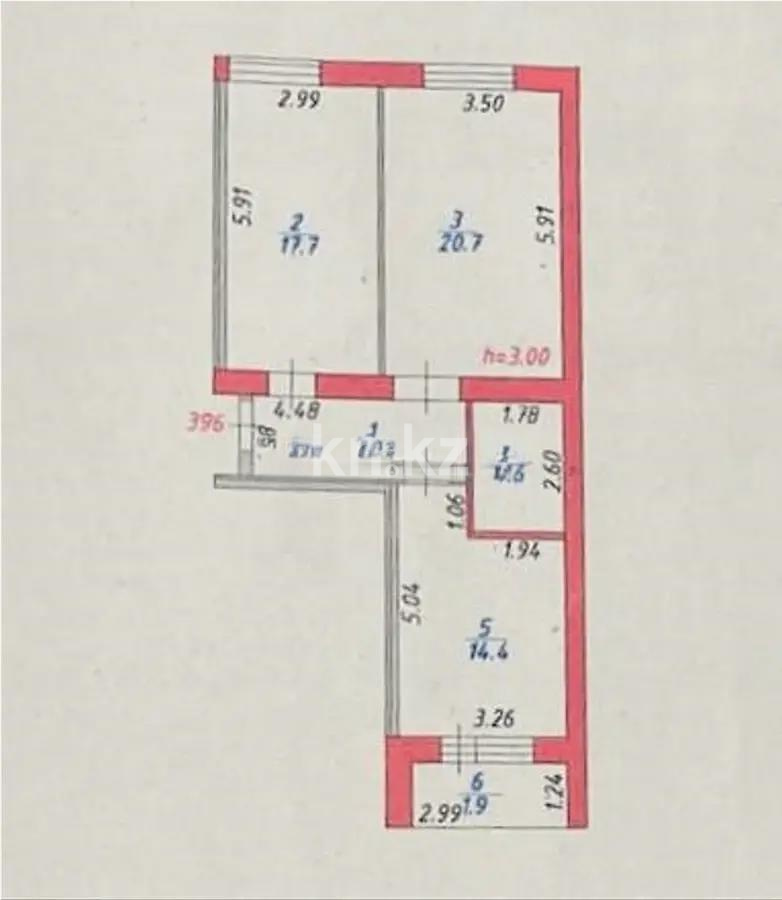 Продажа 2-комнатной квартиры, 66.3 м² в Астане - фото 8