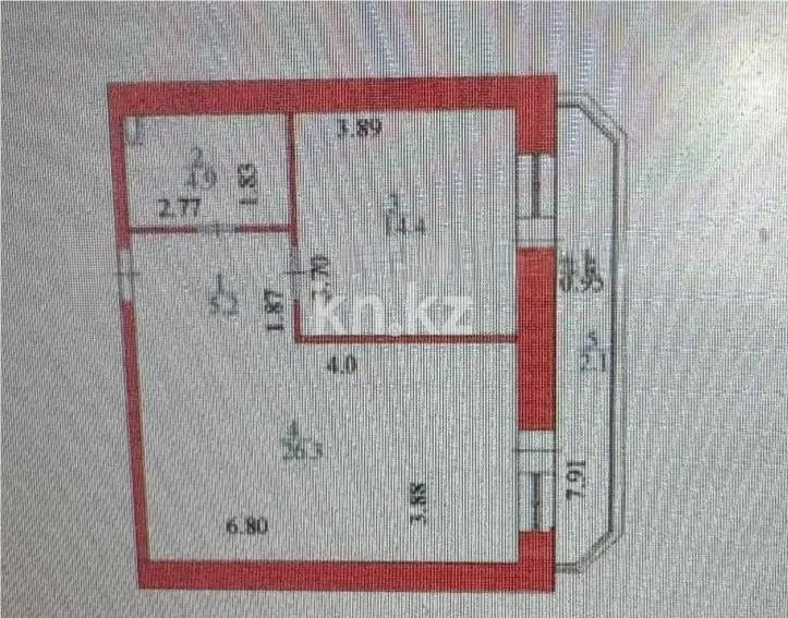 Продажа 1-комнатной квартиры, 53 м² в Астане - фото 5