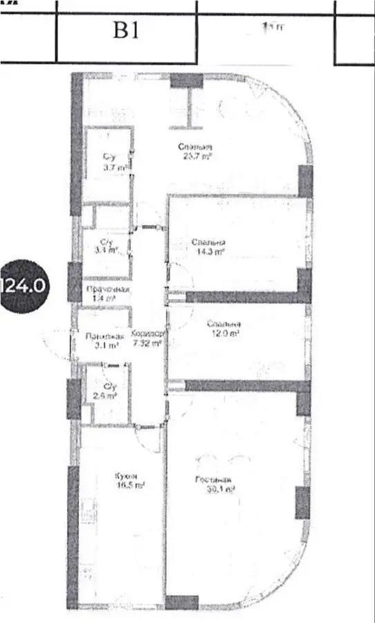 Продажа 4-комнатной квартиры, 124 м² в Алматы