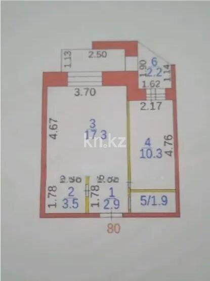 Продажа 1-комнатной квартиры, 38 м² в Караганде - фото 3