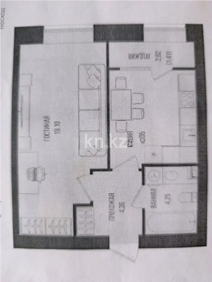 Продажа 1-комнатной квартиры, 39.17 м², ул. Серкебаева, дом  49 в Астане - фото 5