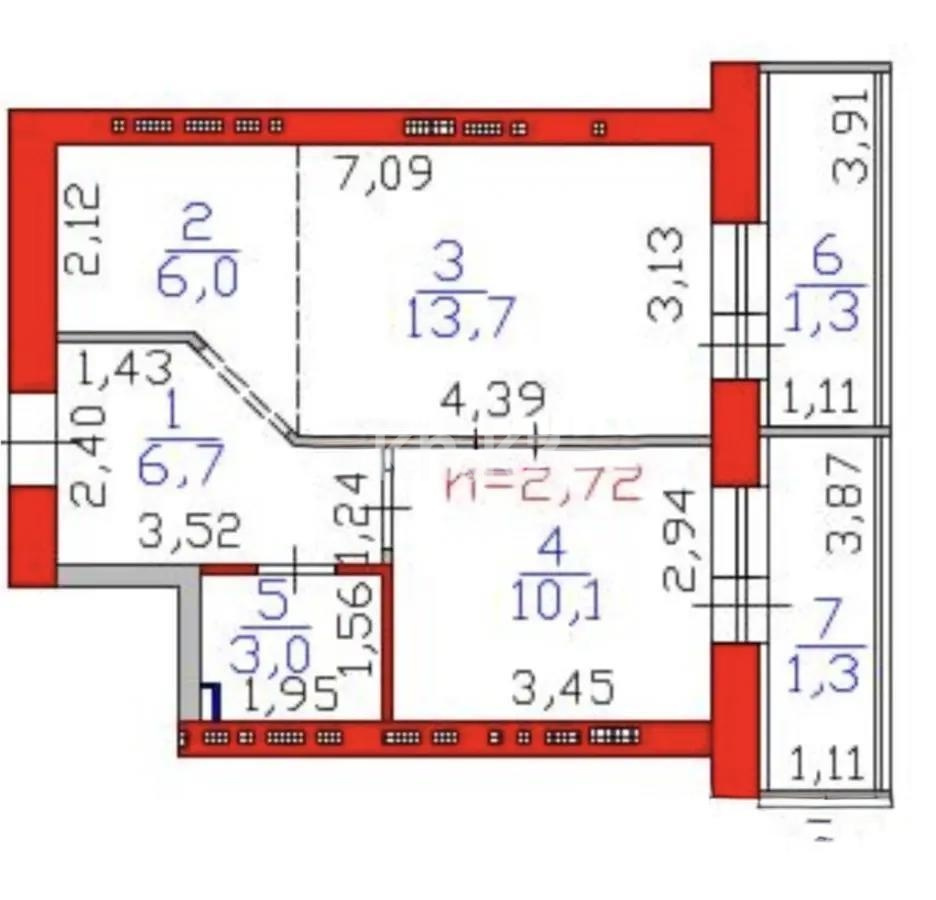 Продажа 2-комнатной квартиры, 42 м² в Астане - фото 4