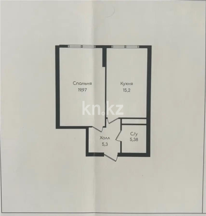 Продажа 1-комнатной квартиры, 45.85 м², ул. Момышулы, дом  100 стр в Алматы