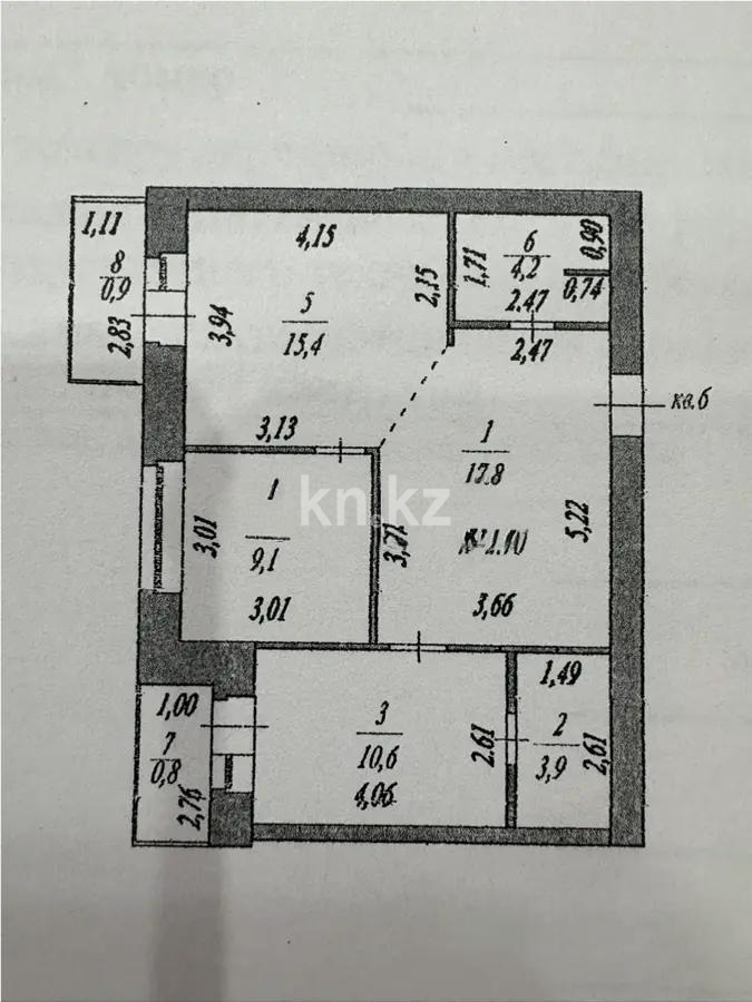 Продажа 2-комнатной квартиры, 62.7 м² в Астане - фото 5