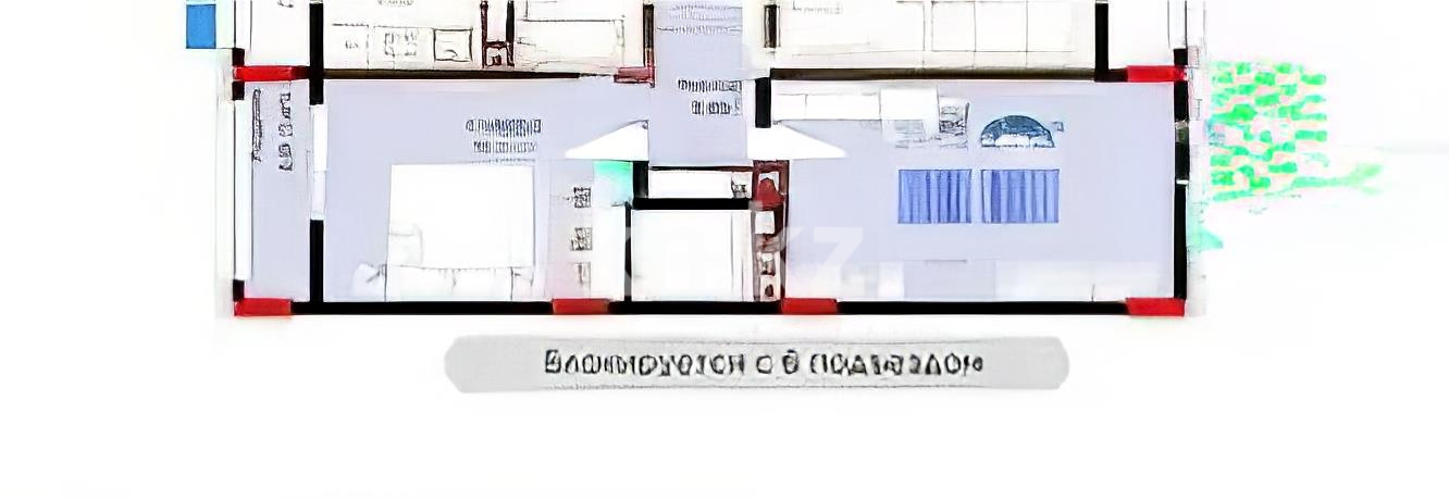 Продажа 2-комнатной квартиры, 47.38 м² в Астане