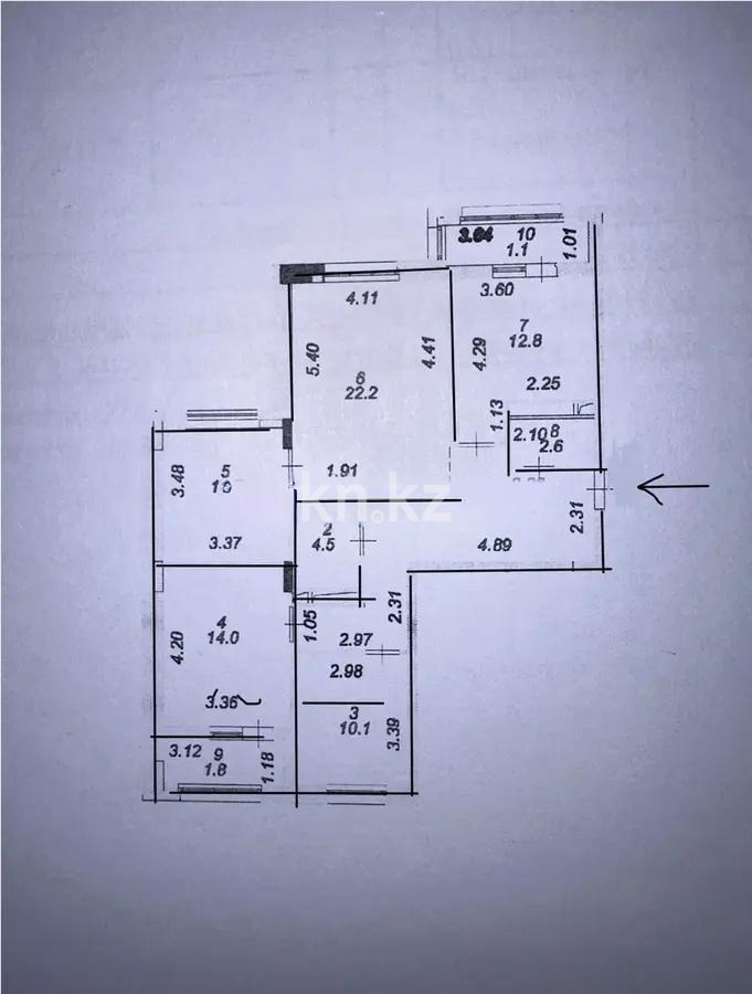 Продажа 4-комнатной квартиры, 98 м² в Астане - фото 7