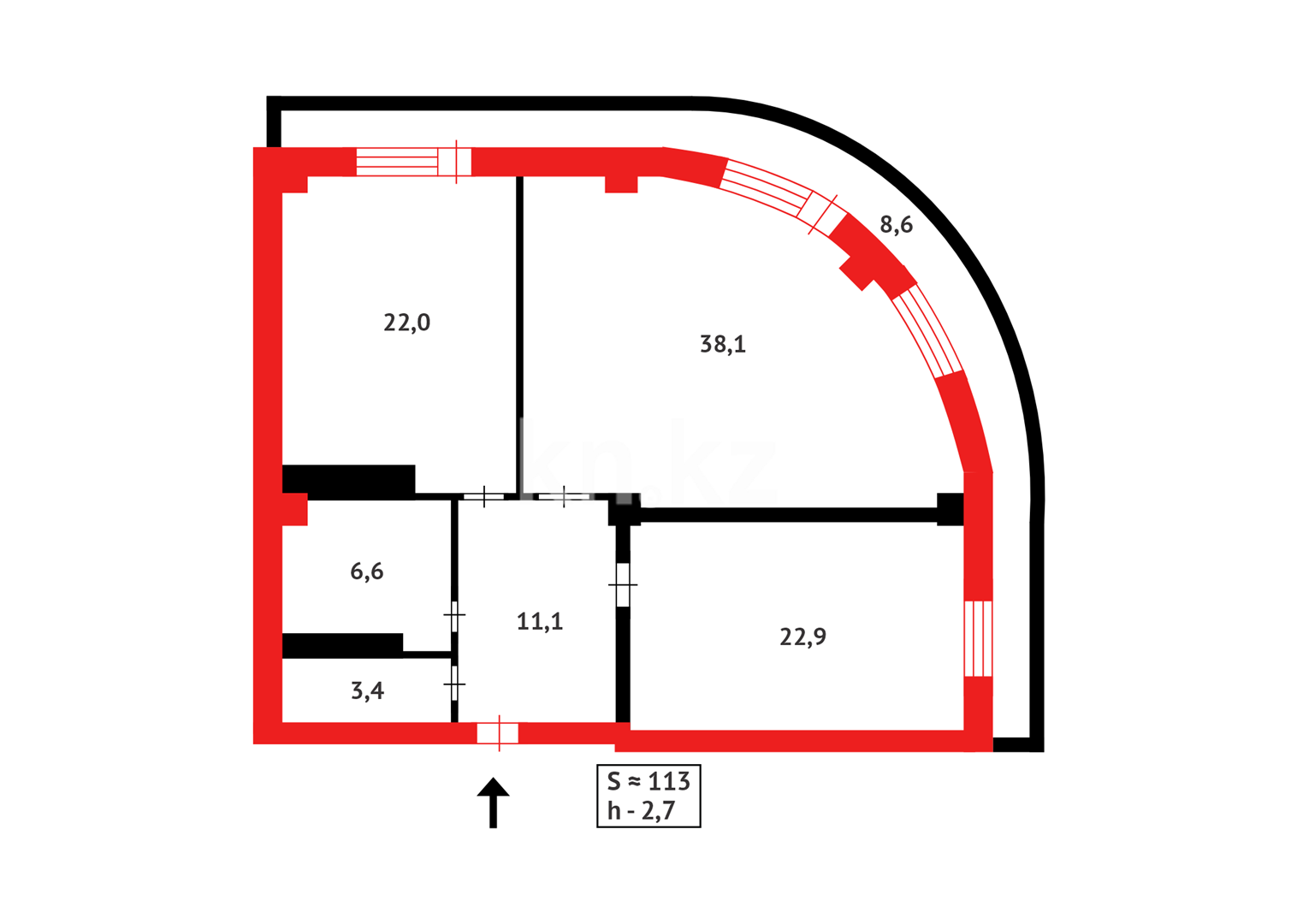 Продажа 2-комнатной квартиры, 112 м² в Караганде - фото 13