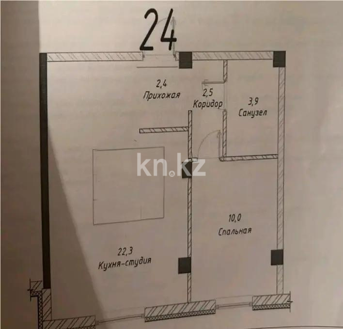 Продажа 2-комнатной квартиры, 41.1 м² в Алматы - фото 2