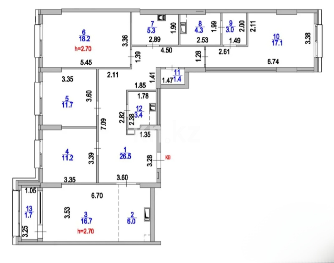 Продажа 4-комнатной квартиры, 126.5 м² в Астане - фото 5