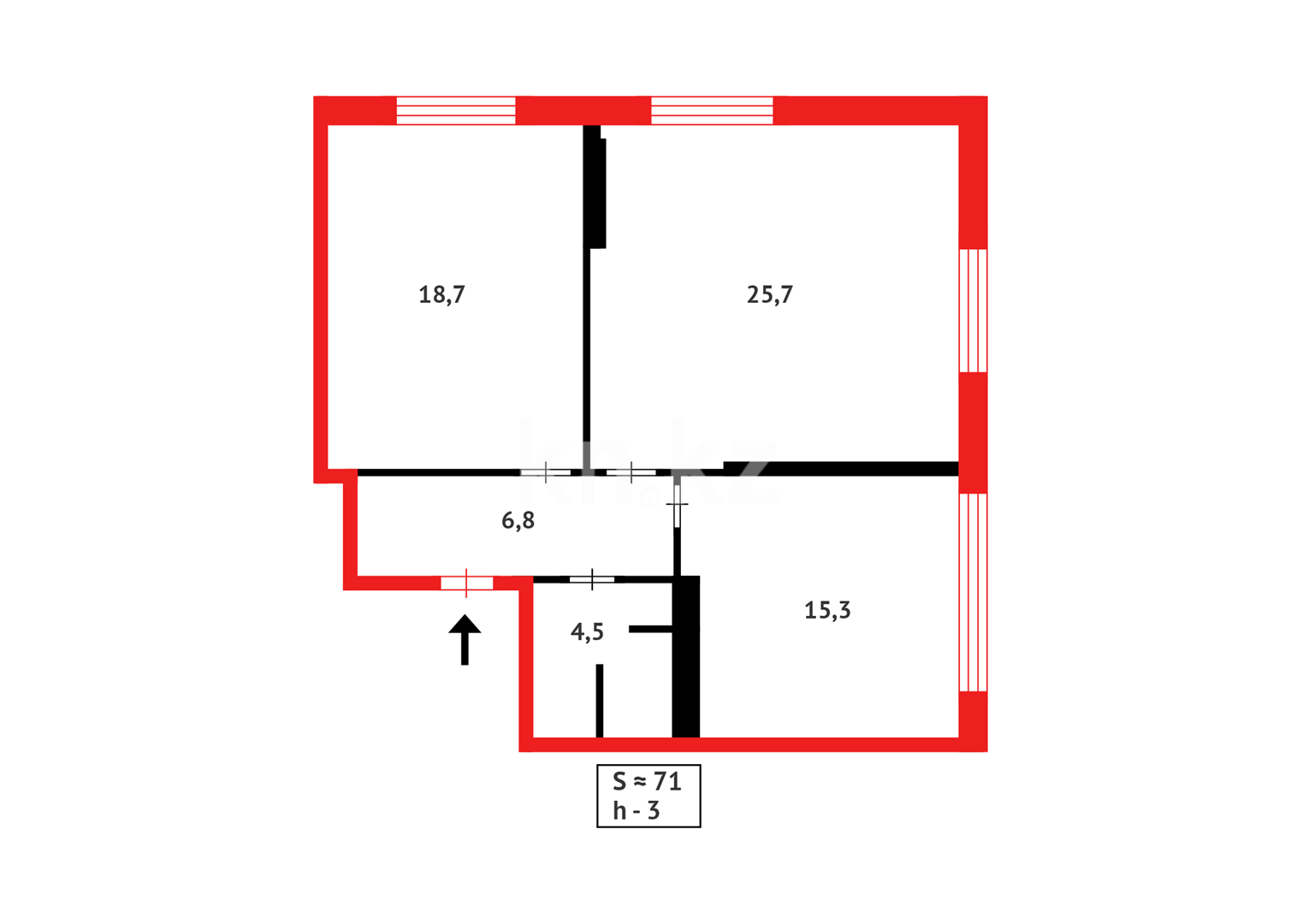 Продажа 2-комнатной квартиры, 71 м², пр. Туран в Астане - фото 16