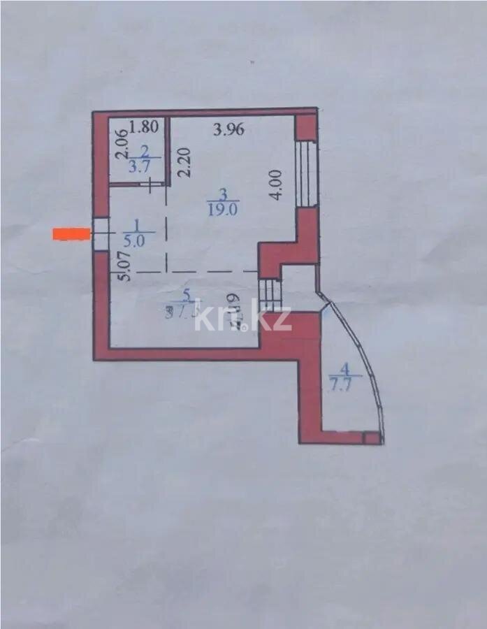 Продажа 1-комнатной квартиры, 42.2 м² в Астане