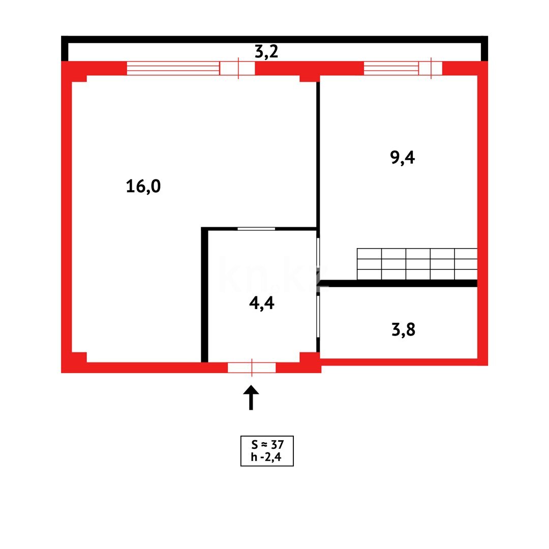 Продажа 1-комнатной квартиры, 37 м² в Караганде - фото 7