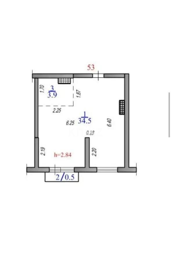 Продажа 1-комнатной квартиры, 38.9 м² в Алматы