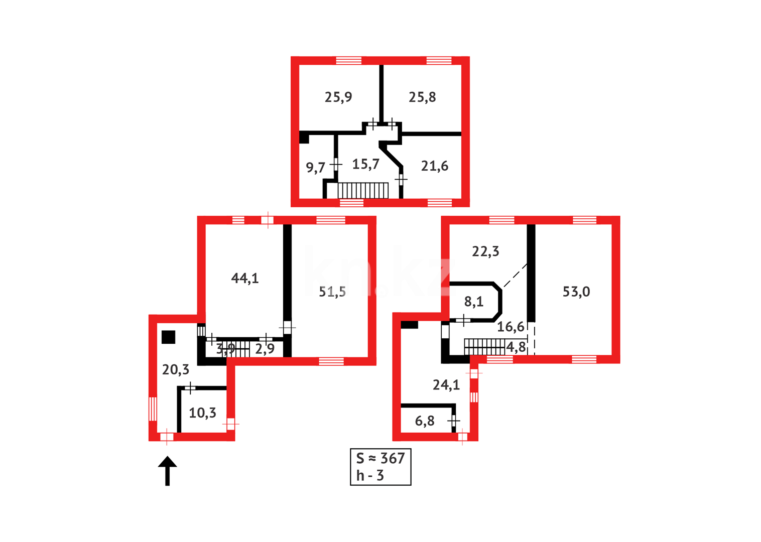 Продажа 4-комнатного дома, 367.4 м² в Караганде - фото 38