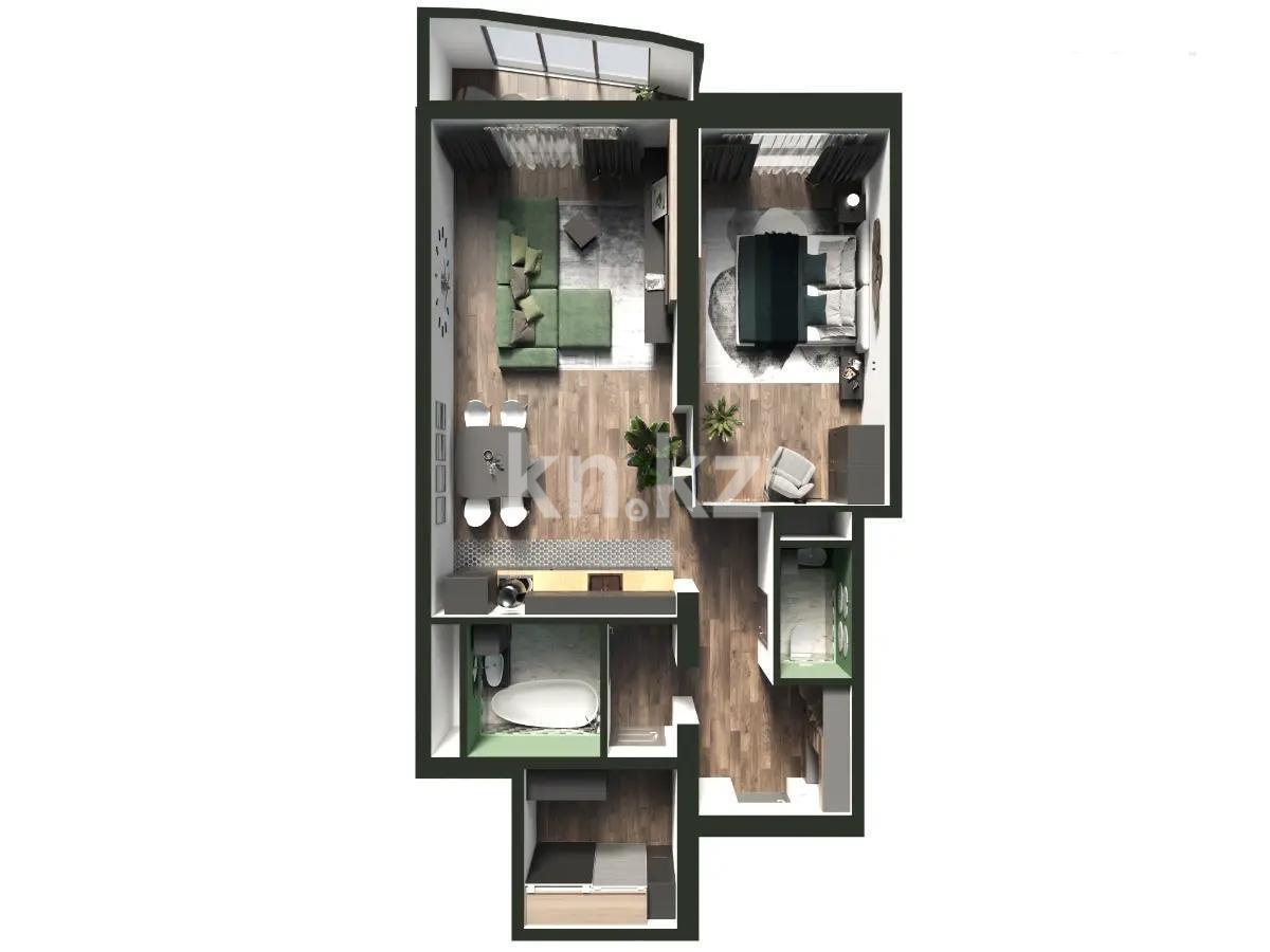 Продажа 2-комнатной квартиры, 80.2 м² в Алматы