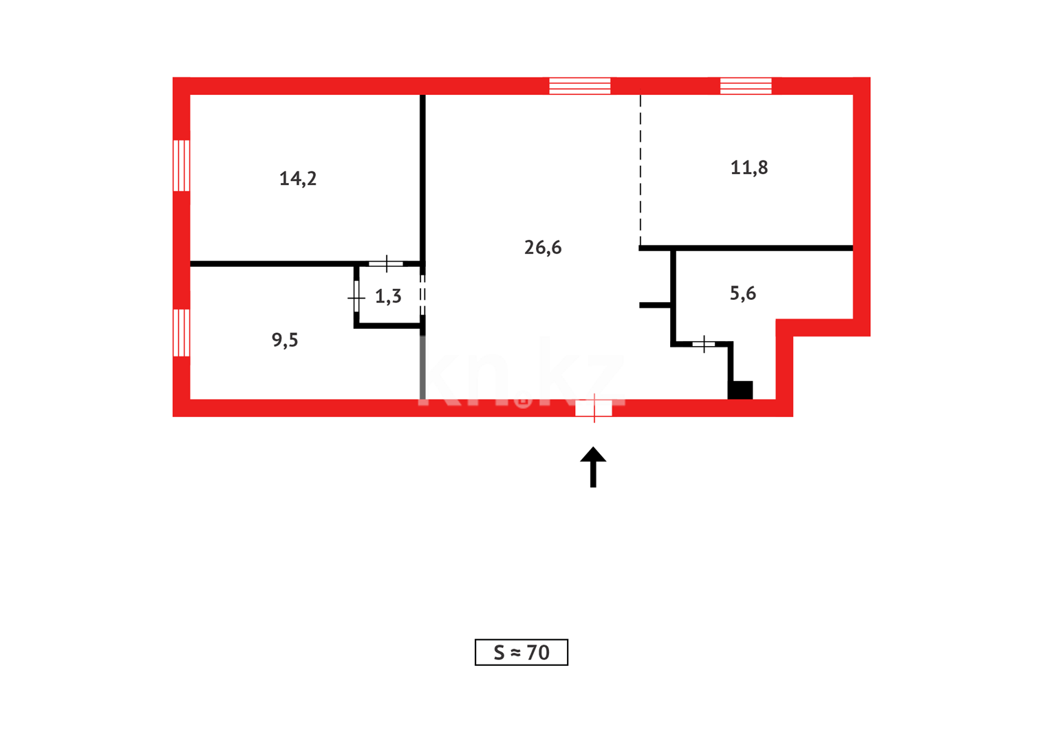 Продажа 3-комнатной квартиры, 70 м² в Астане - фото 12