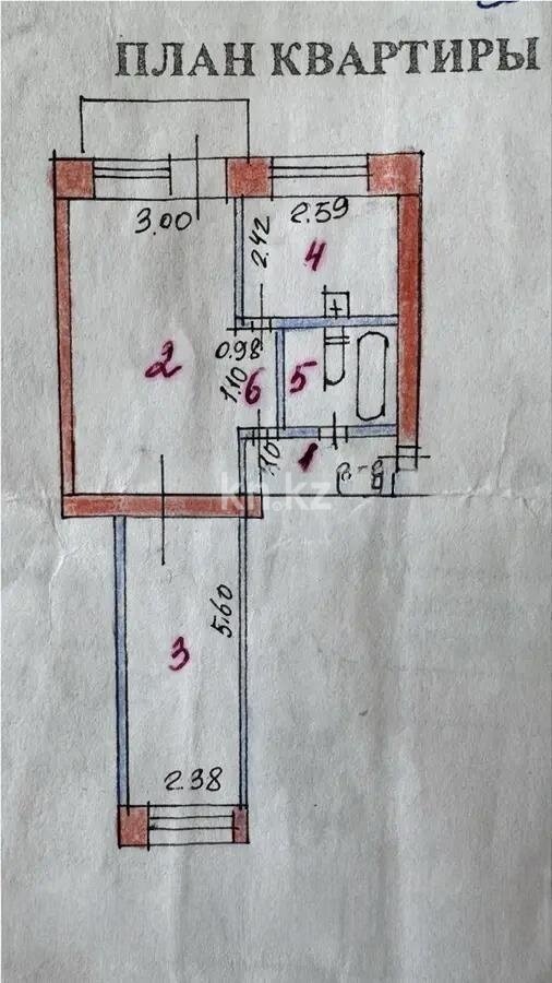 Продажа 2-комнатной квартиры, 43.5 м² в Астане - фото 3