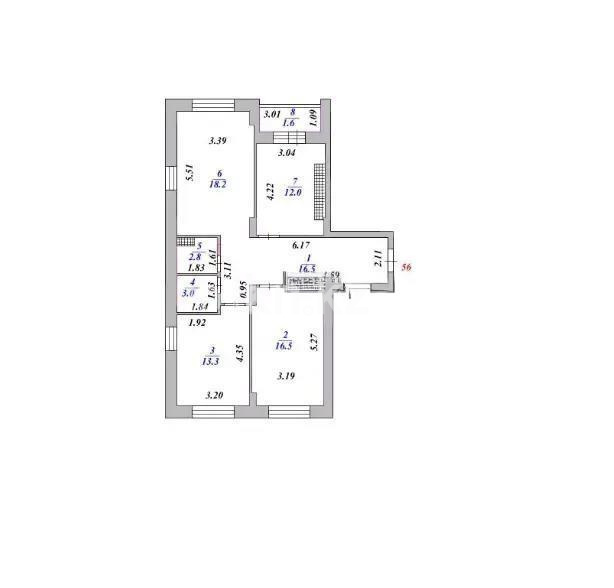 Продажа 3-комнатной квартиры, 84 м², пр. Республики, дом  23 в Караганде - фото 6