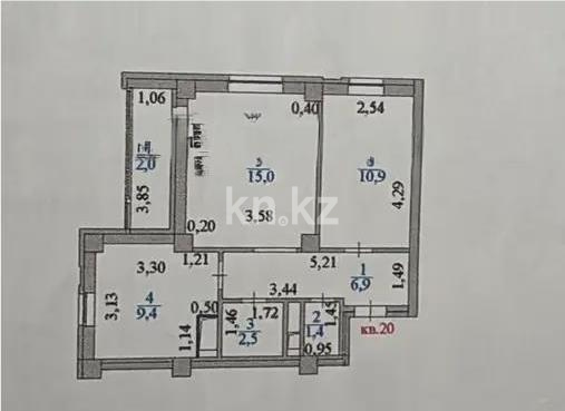 Продажа 2-комнатной квартиры, 48.1 м² в Астане - фото 6