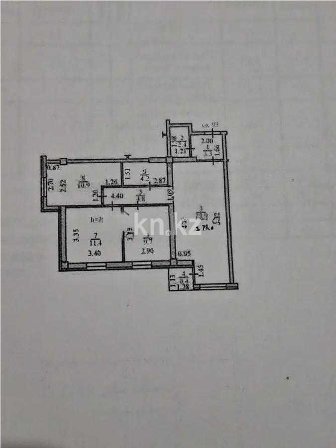 Продажа 3-комнатной квартиры, 70 м² в Алматы