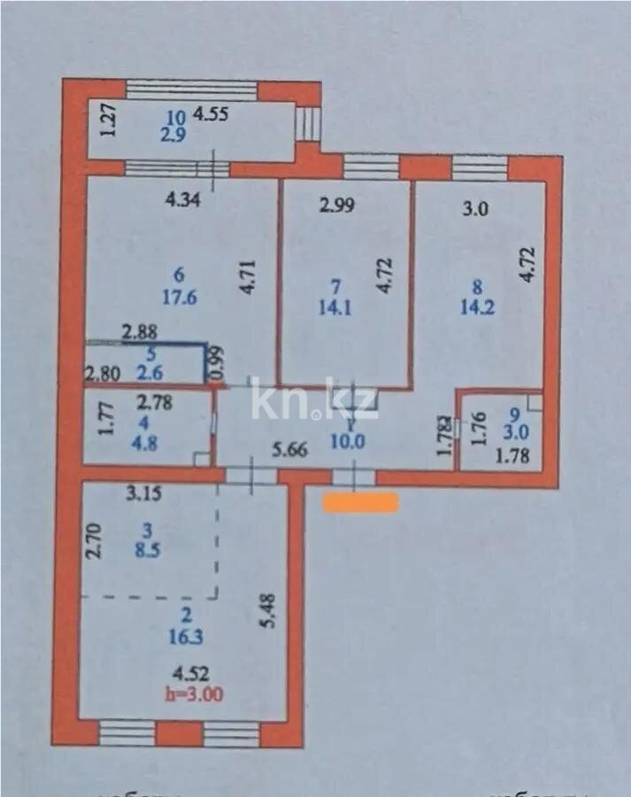 Продажа 4-комнатной квартиры, 94 м² в Астане - фото 8