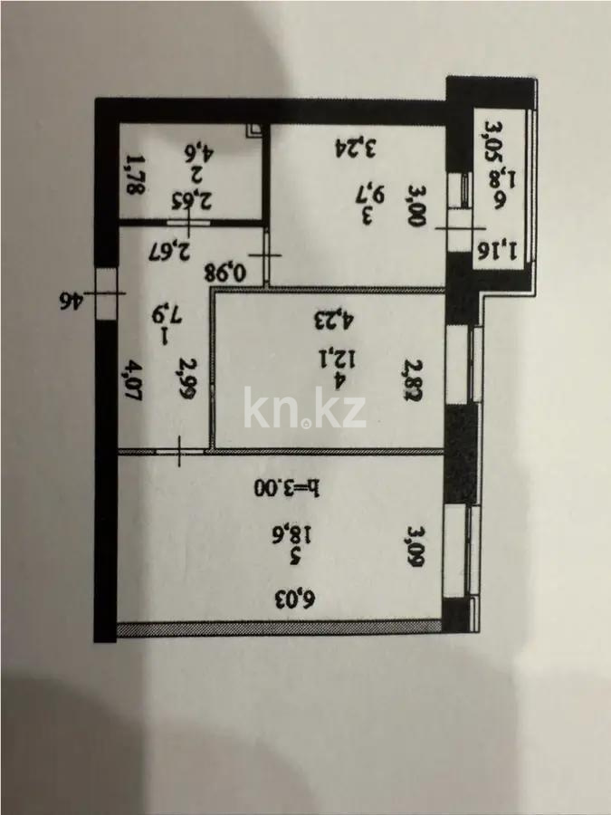 Продажа 2-комнатной квартиры, 54.7 м² в Астане - фото 7