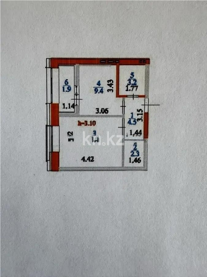 Продажа 1-комнатной квартиры, 37 м² в Астане