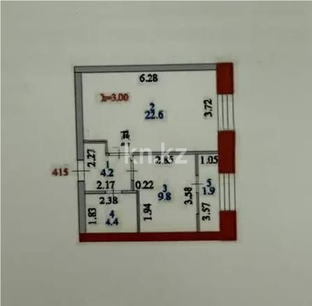 Продажа 1-комнатной квартиры, 43 м² в Астане