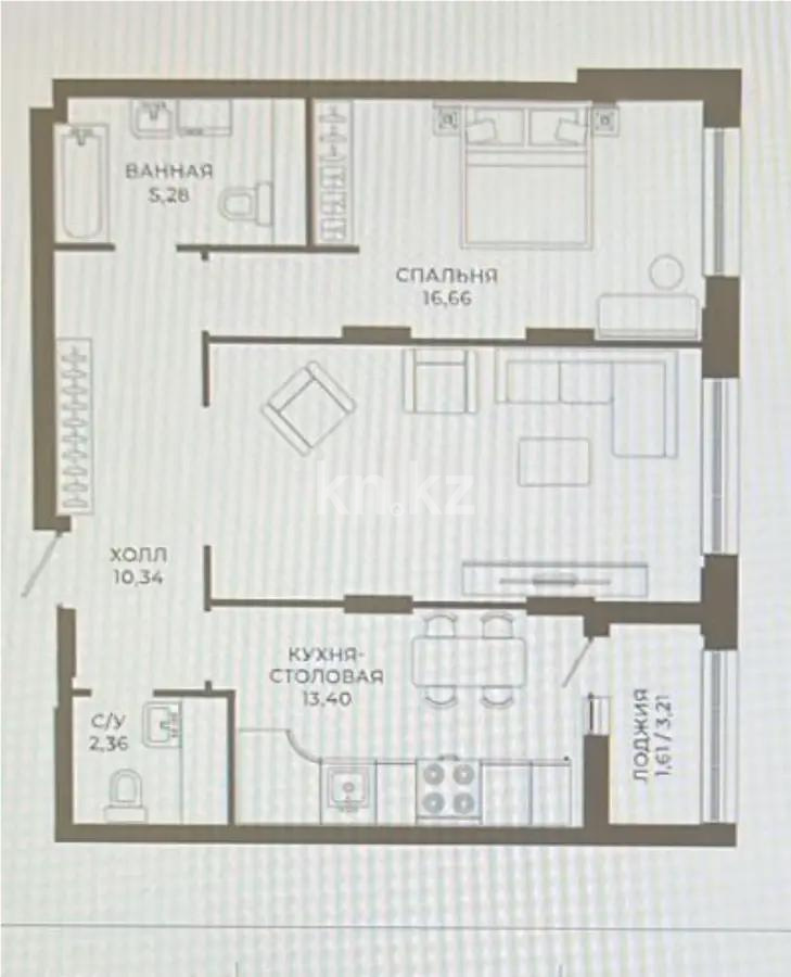 Продажа 3-комнатной квартиры, 72 м², ул. Достык, дом  8/3 в Астане