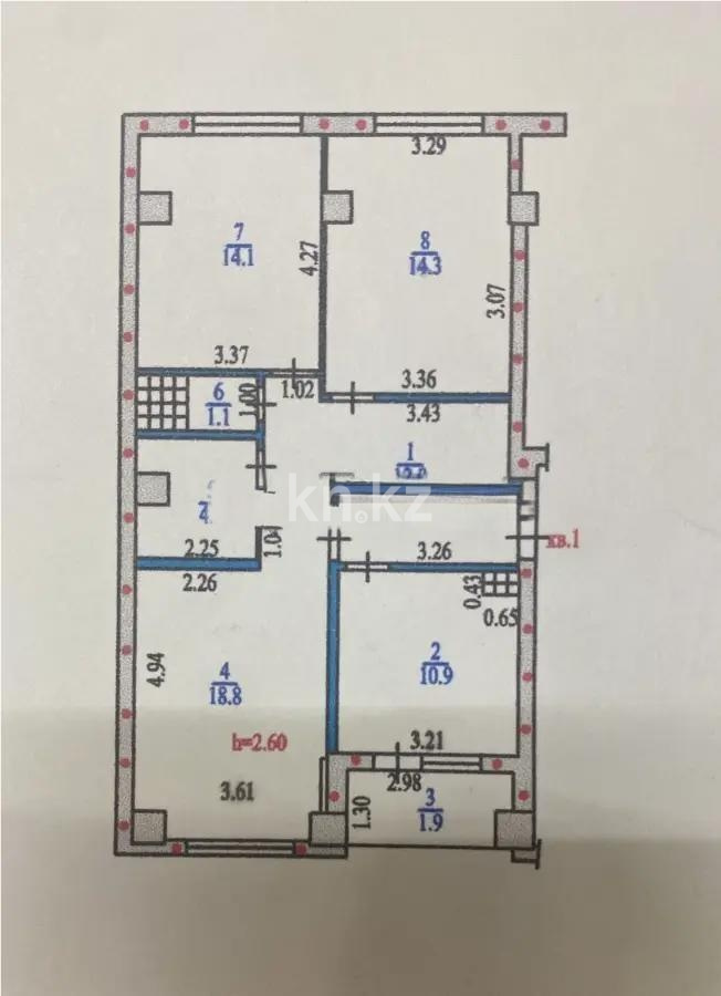 Продажа 3-комнатной квартиры, 78 м² в Алматы - фото 5