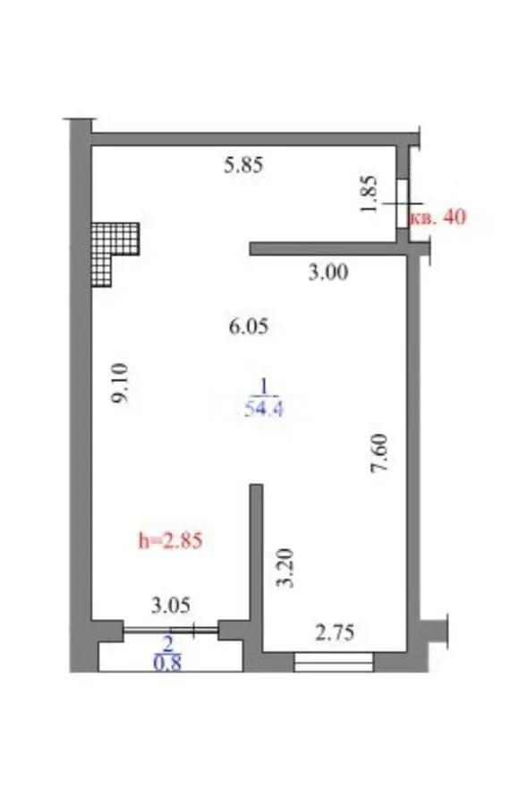Продажа 2-комнатной квартиры, 55 м² в Алматы