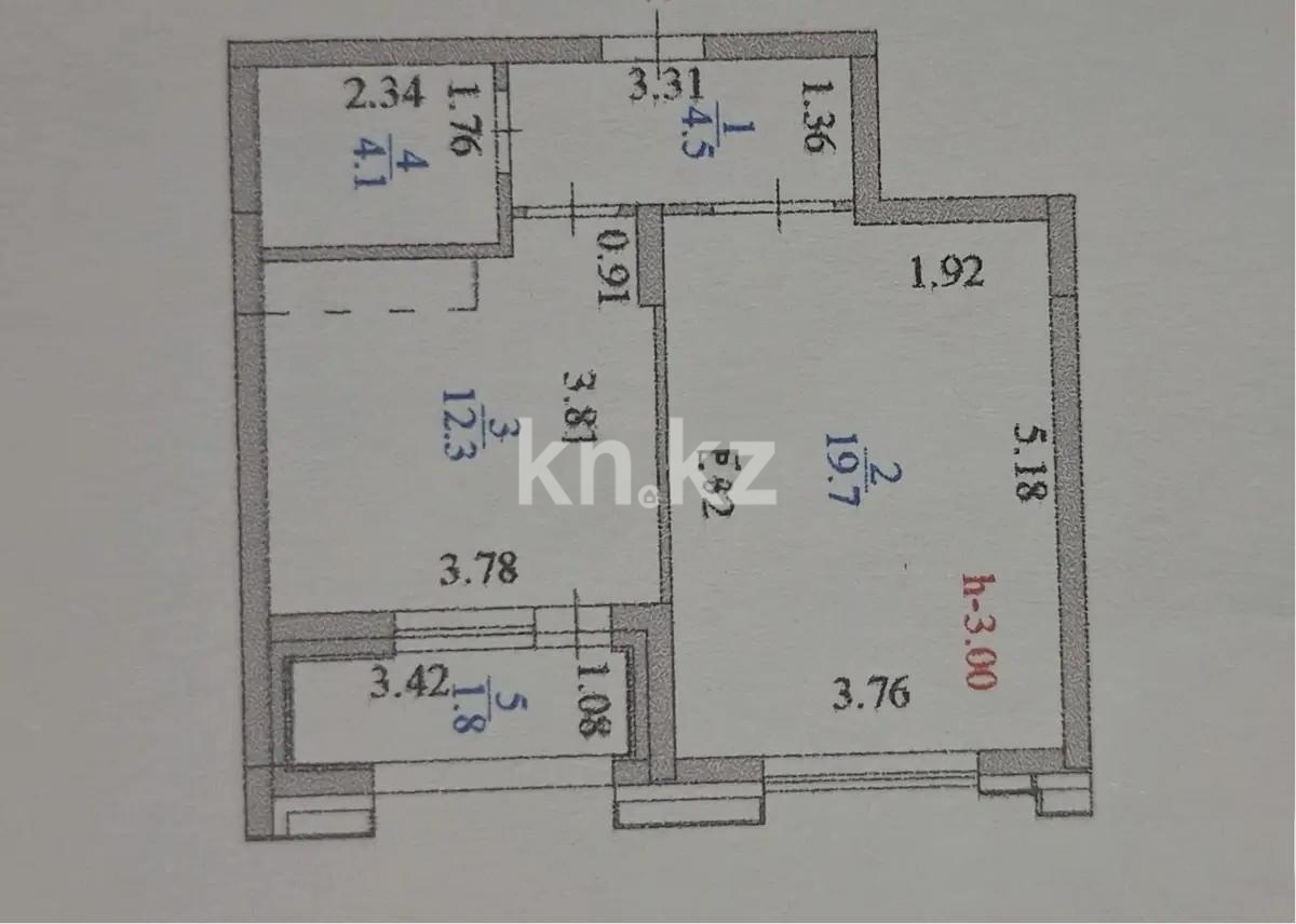 Продажа 1-комнатной квартиры, 40 м² в Астане - фото 6