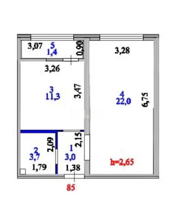 Продажа 2-комнатной квартиры, 42 м² в Астане - фото 3