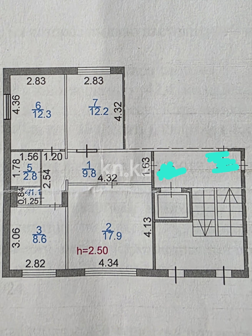 Продажа 3-комнатной квартиры, 64.7 м² в Караганде - фото 11