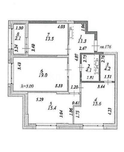 Продажа 3-комнатной квартиры, 85.2 м² в Астане - фото 3
