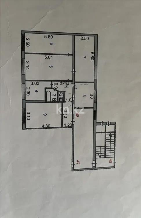 Продажа 5-комнатной квартиры, 83 м², 2 кв-л, дом  26 в Караганде