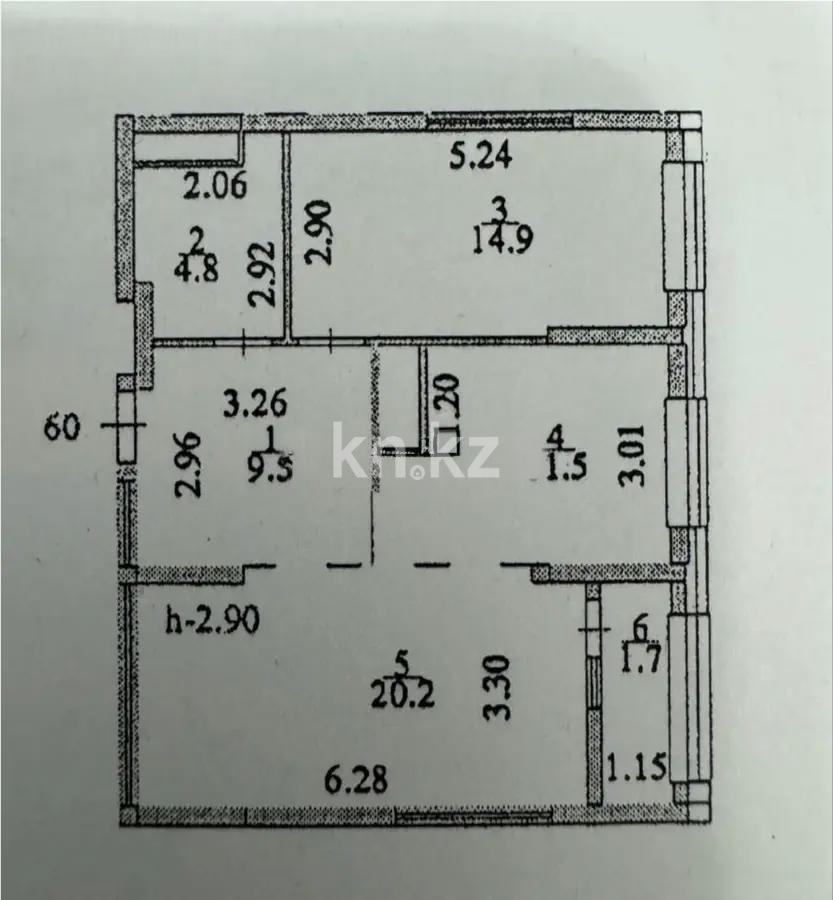 Продажа 2-комнатной квартиры, 62.6 м² в Астане - фото 5