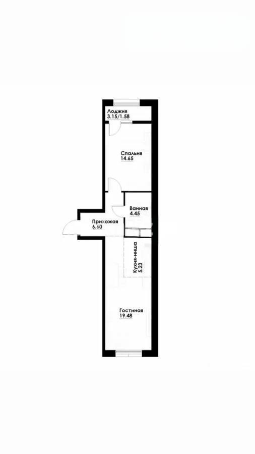 Продажа 2-комнатной квартиры, 52.2 м² в Алматы