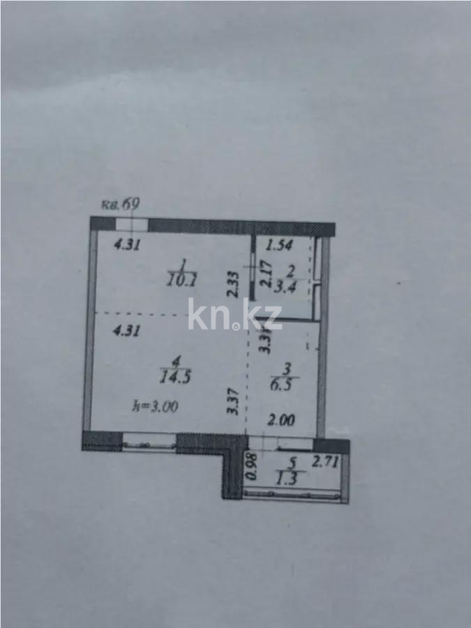 Продажа 1-комнатной квартиры, 35.8 м², ул. Акжан, дом  12 в Астане - фото 5