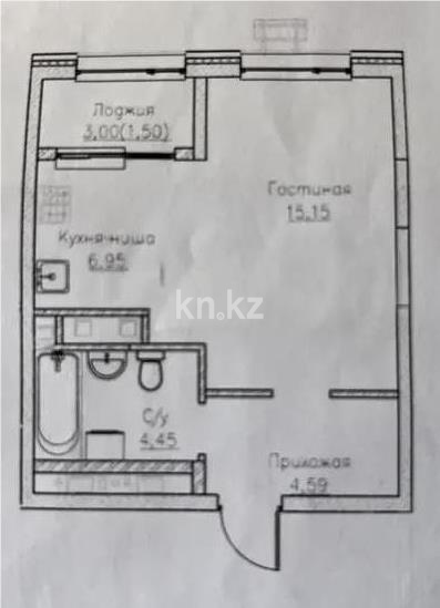Продажа 1-комнатной квартиры, 35 м² в Алматы - фото 2
