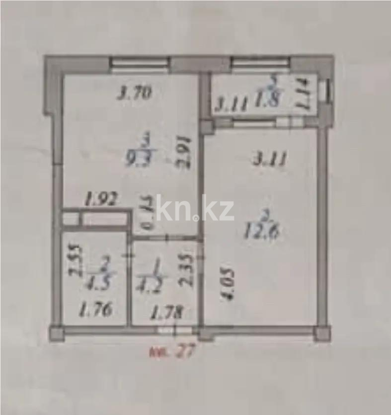 Продажа 1-комнатной квартиры, 32.6 м² в Астане - фото 5