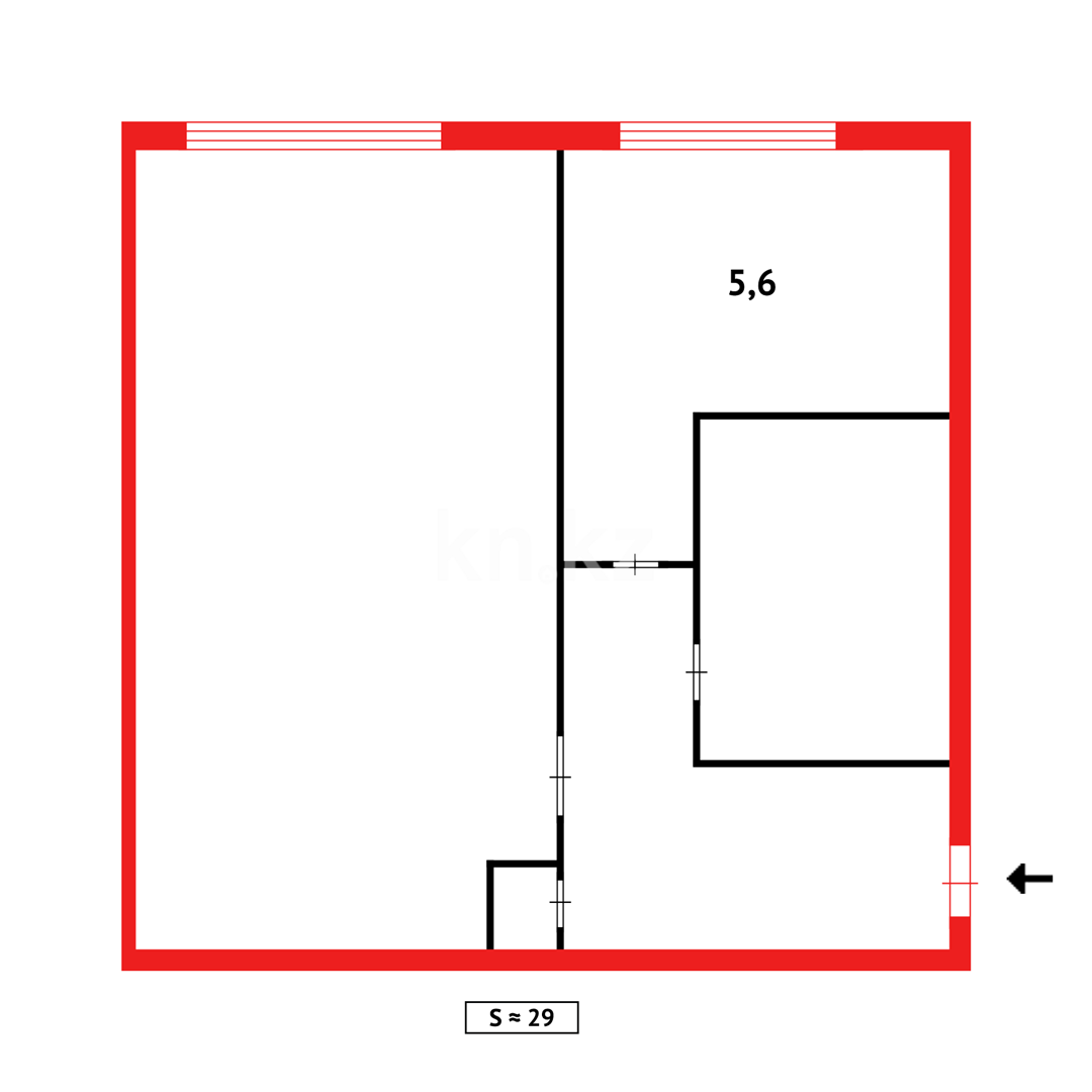 Продажа 1-комнатной квартиры, 31 м², мкр-н 15 в Караганде - фото 6
