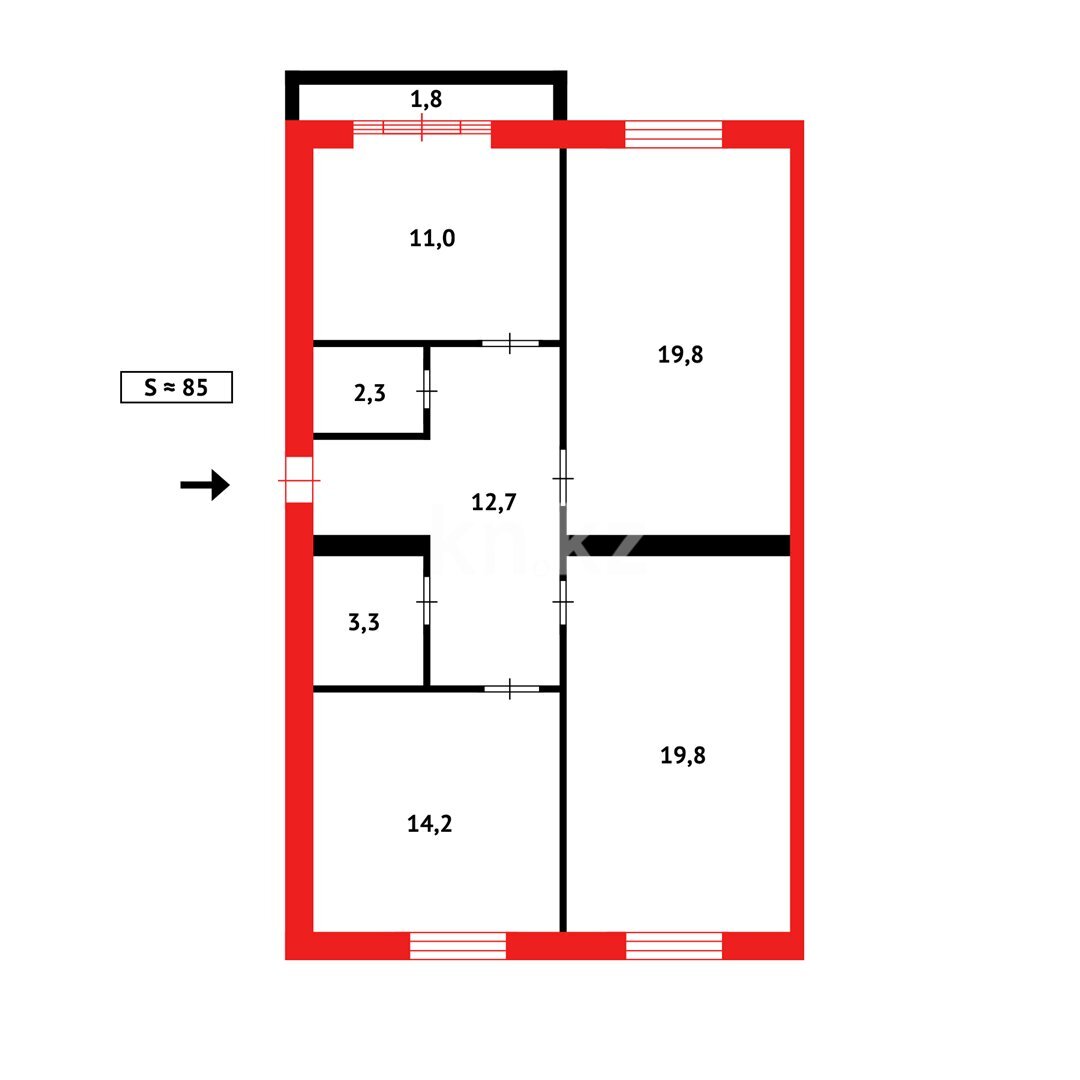 Продажа 3-комнатной квартиры, 85 м² в Караганде - фото 27