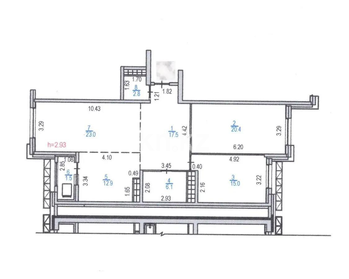 Продажа 3-комнатной квартиры, 99.2 м² в Алматы - фото 5