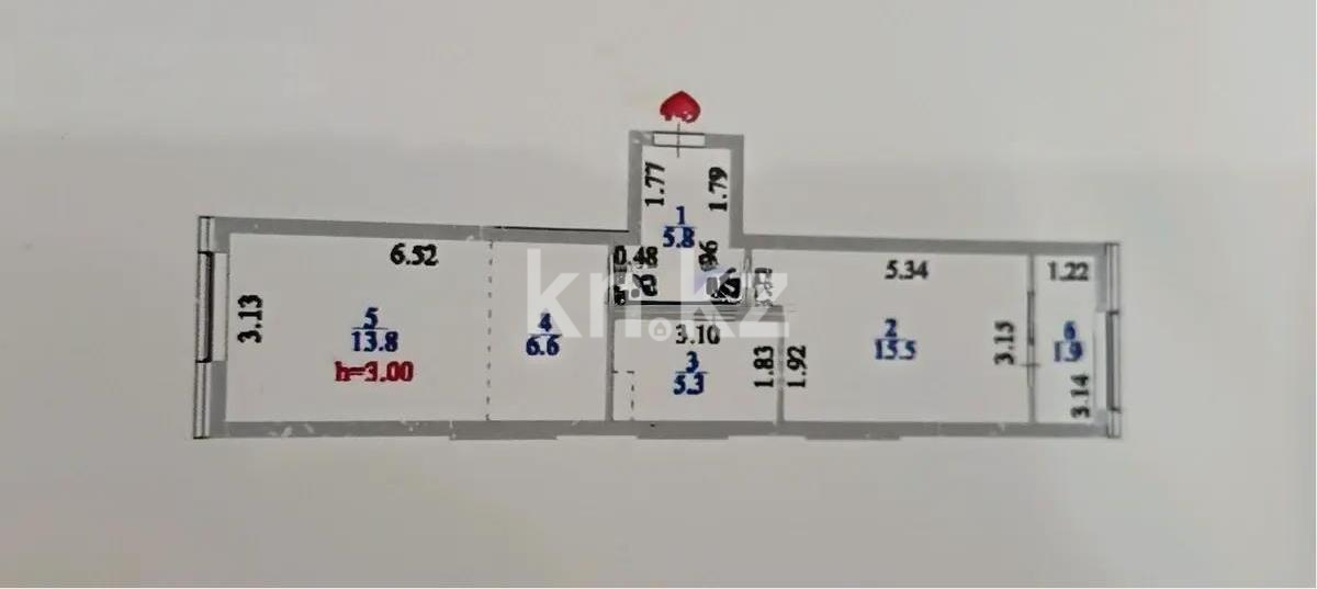 Продажа 2-комнатной квартиры, 48 м² в Астане