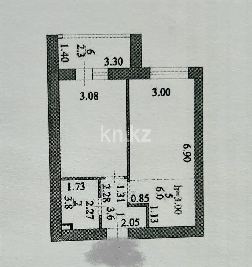 Продажа 2-комнатной квартиры, 43.1 м² в Астане - фото 4